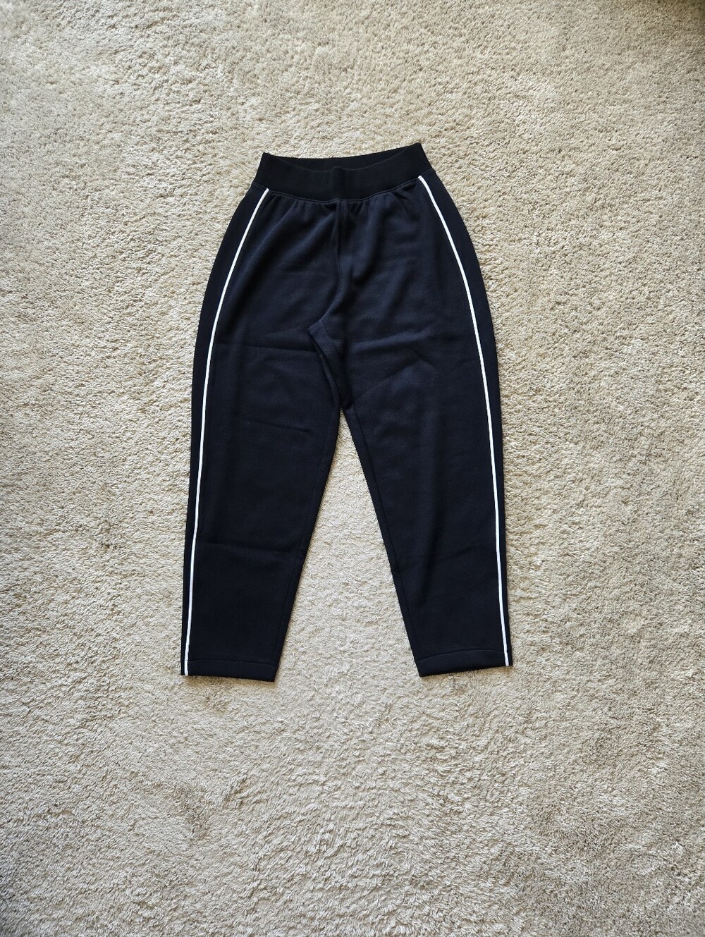 Spanx Airpique Carrot Pants Womens XS Very Black Pull On Stretch Comfort